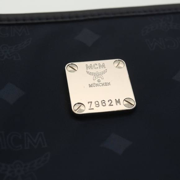 MCM Tote Bag Polyester Navy Auth 38695 - Picture 12 of 16